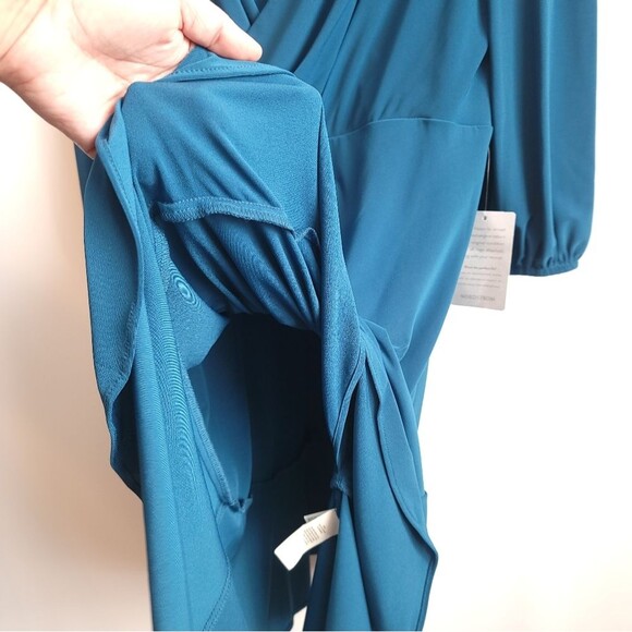 Eliza j Faux Wrap Ruffle Drapey Mini Dress NWT - Picture 10 of 16